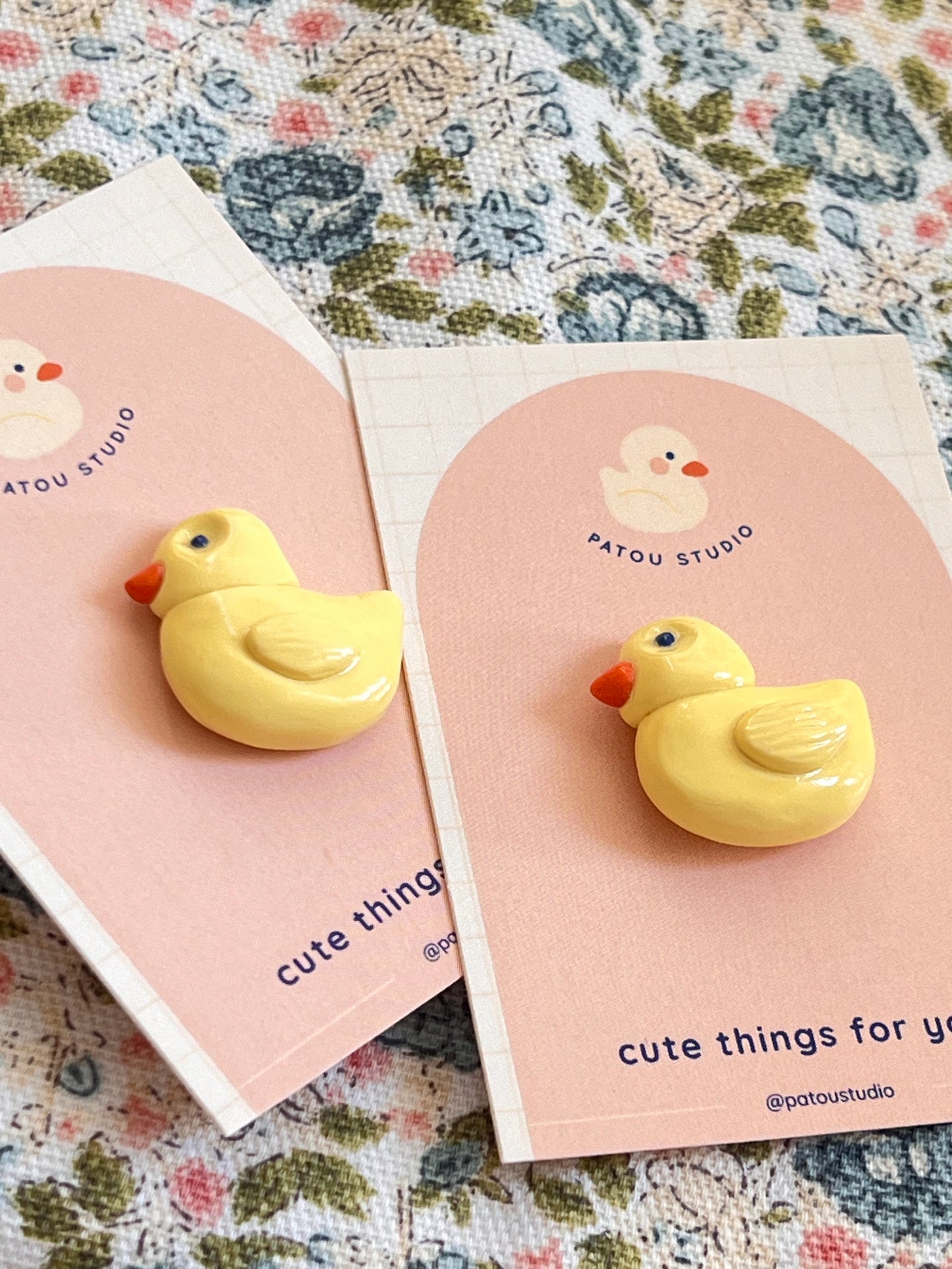 handmade patou duck magnet
