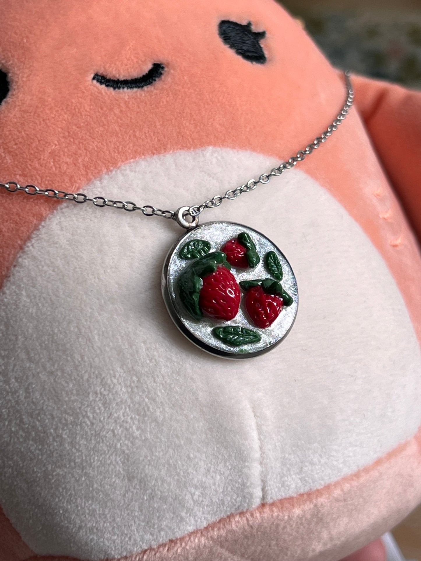 flower stainless steel necklace