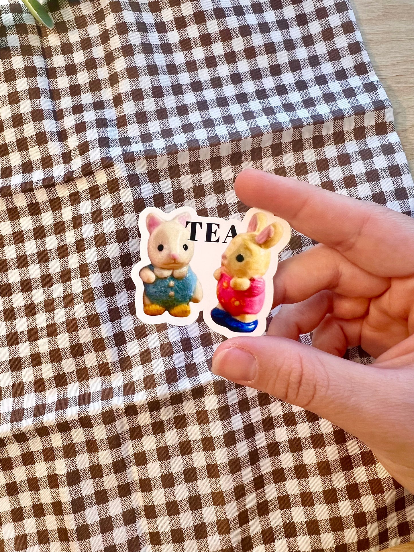patou, sapeaux or calico critters die cut stickers