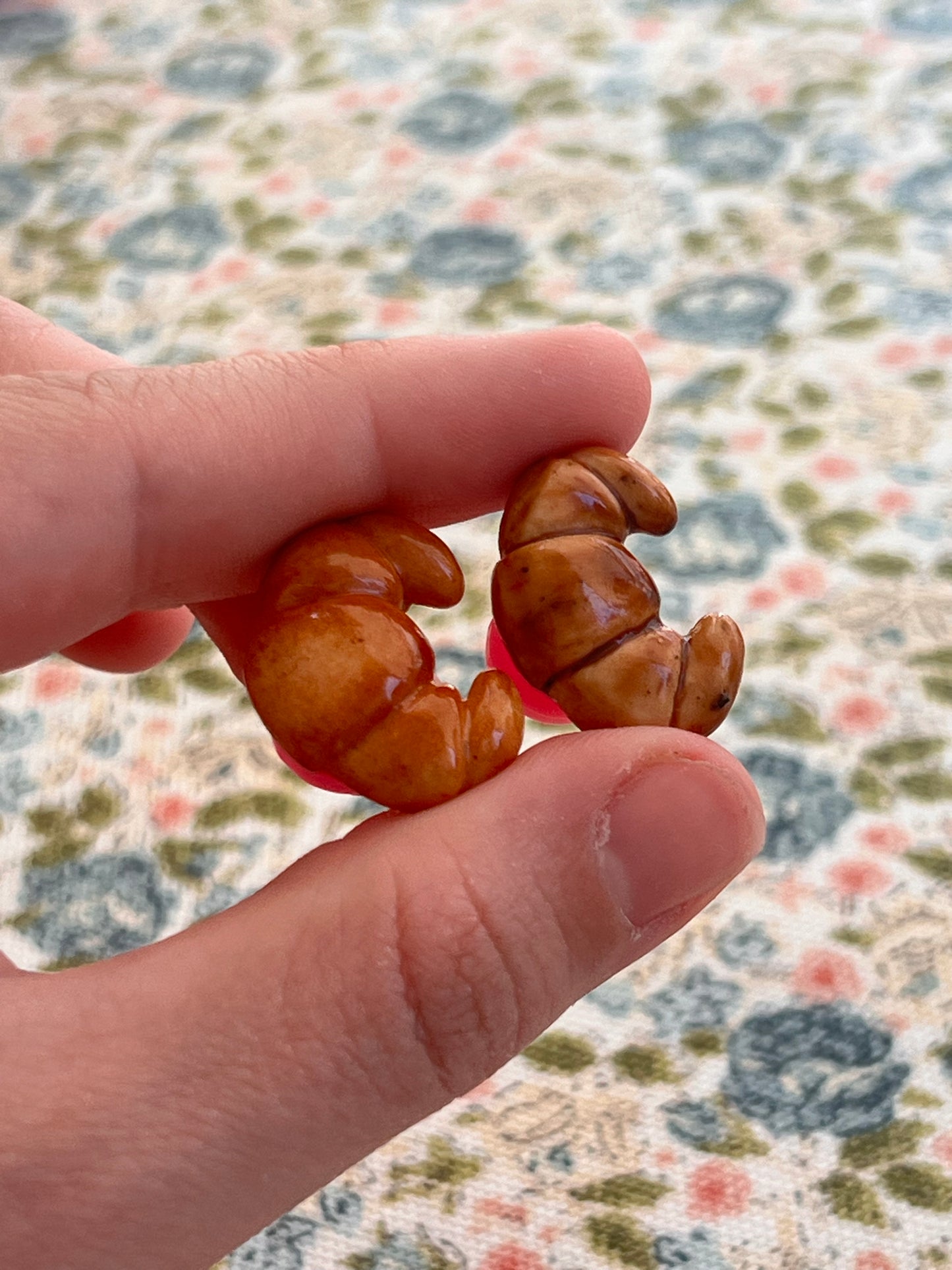 croissant fridge magnet