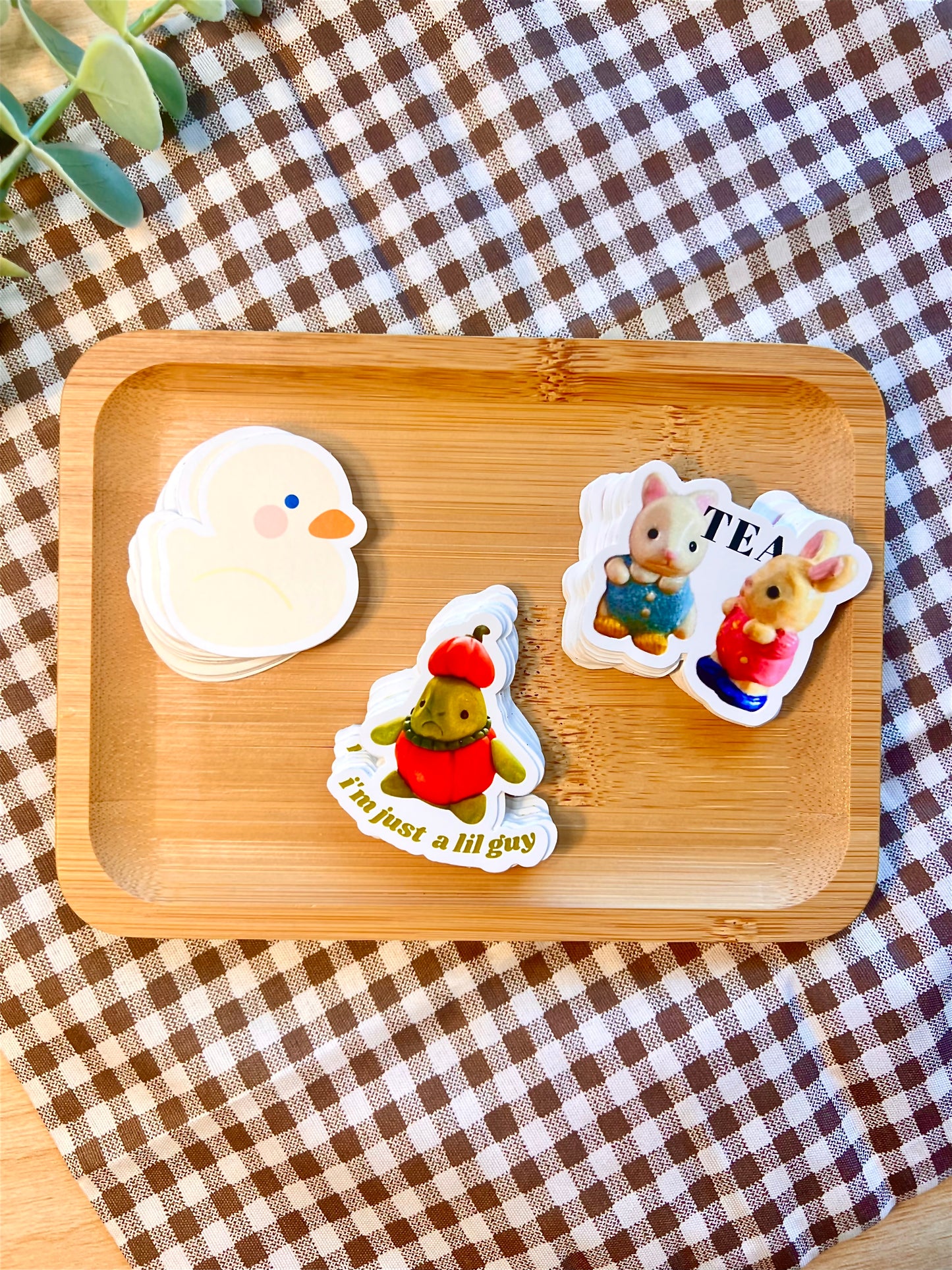 patou, sapeaux or calico critters die cut stickers