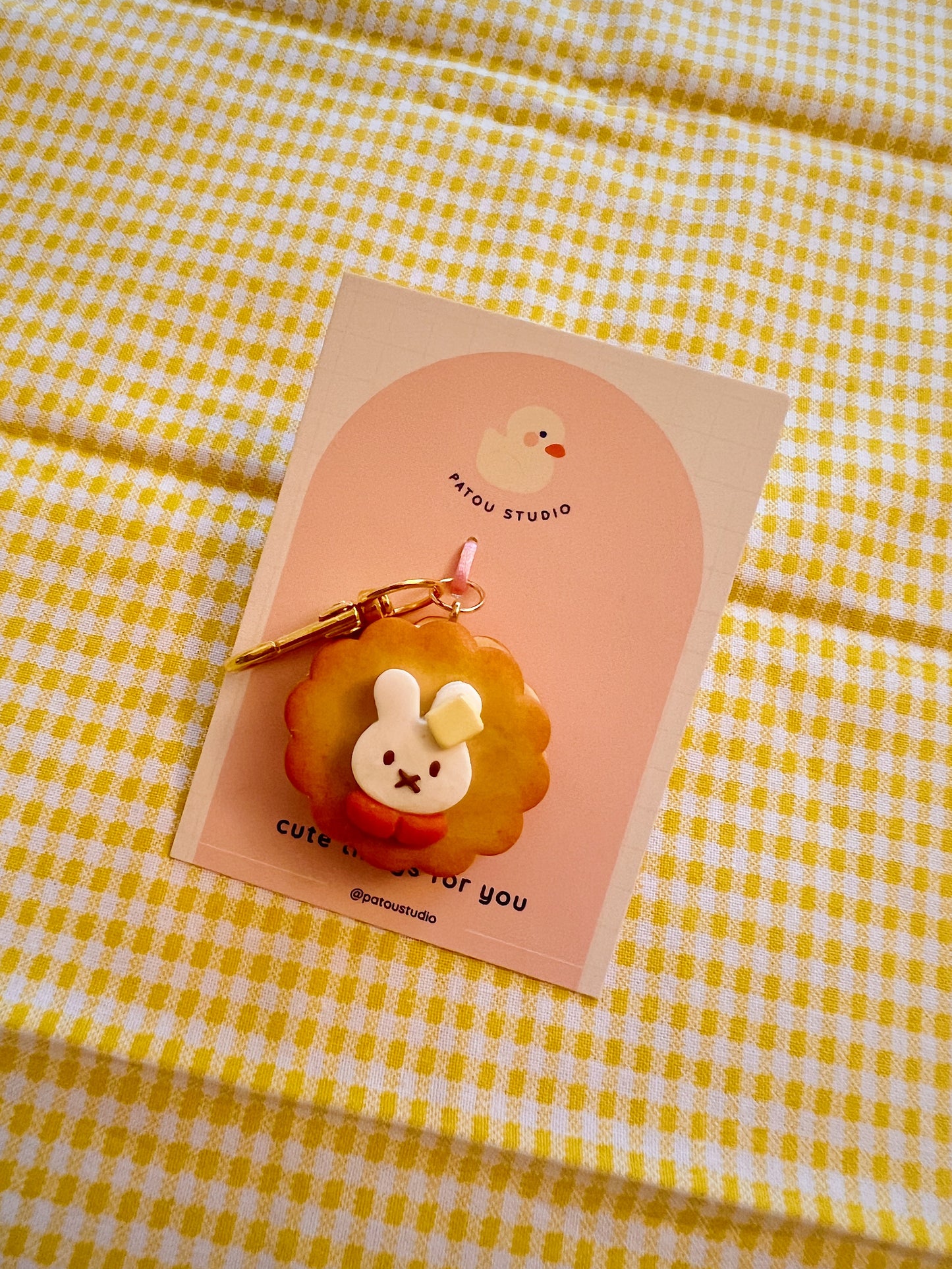bunny - miffy inspired - cookie charm