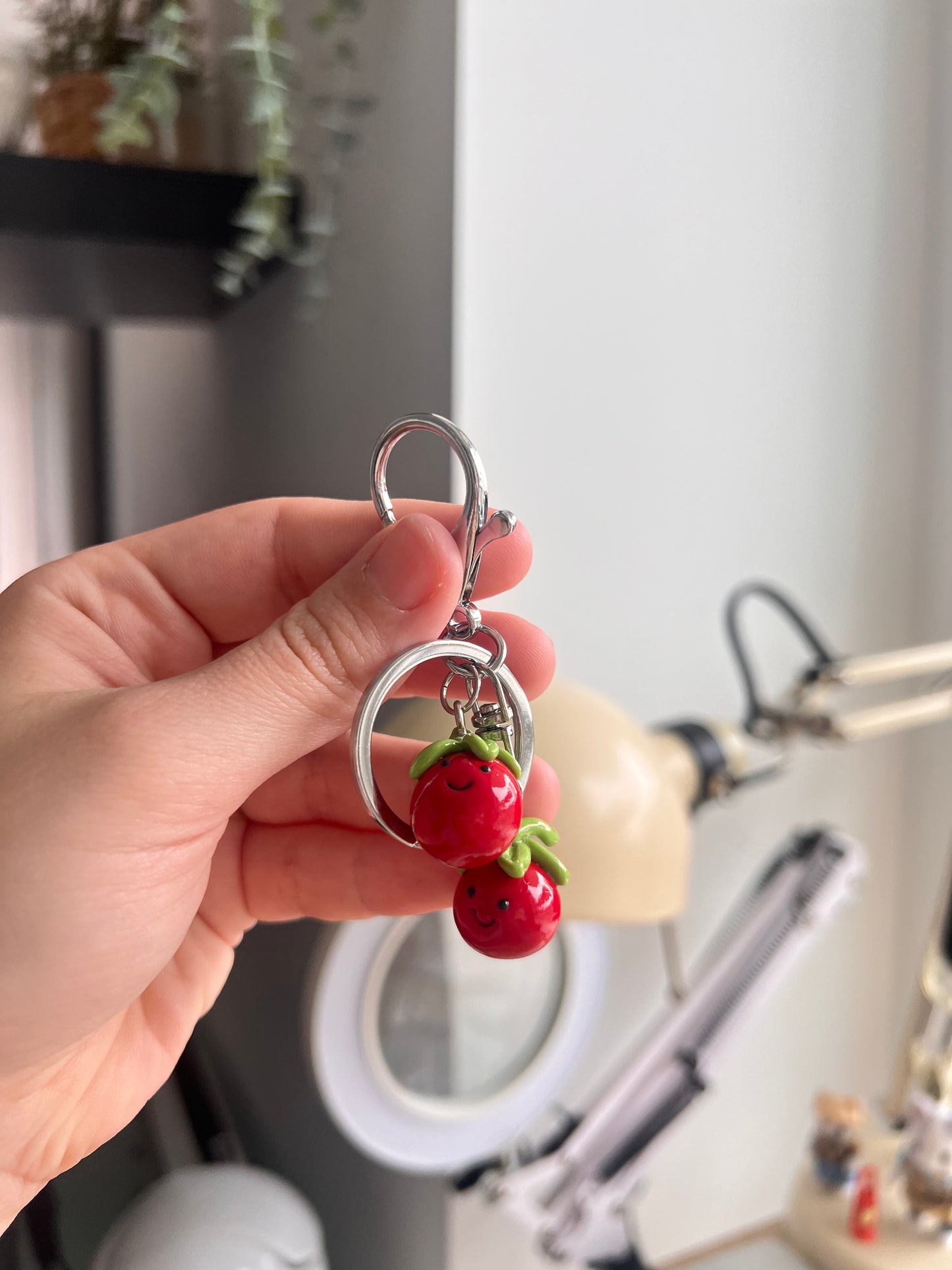 jellycat inspired tomatoes keychain