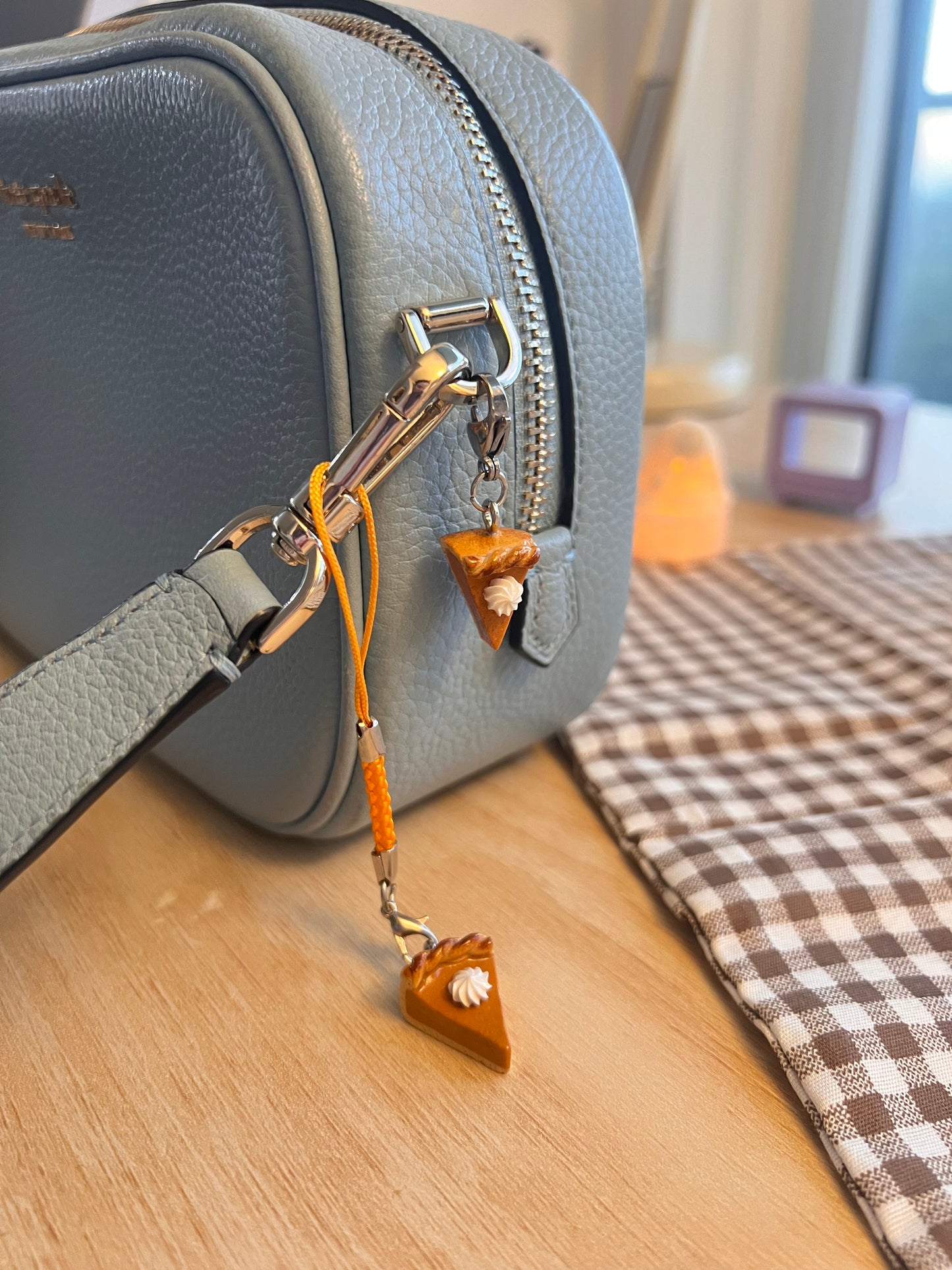pumpkin pie miniature handmade charms