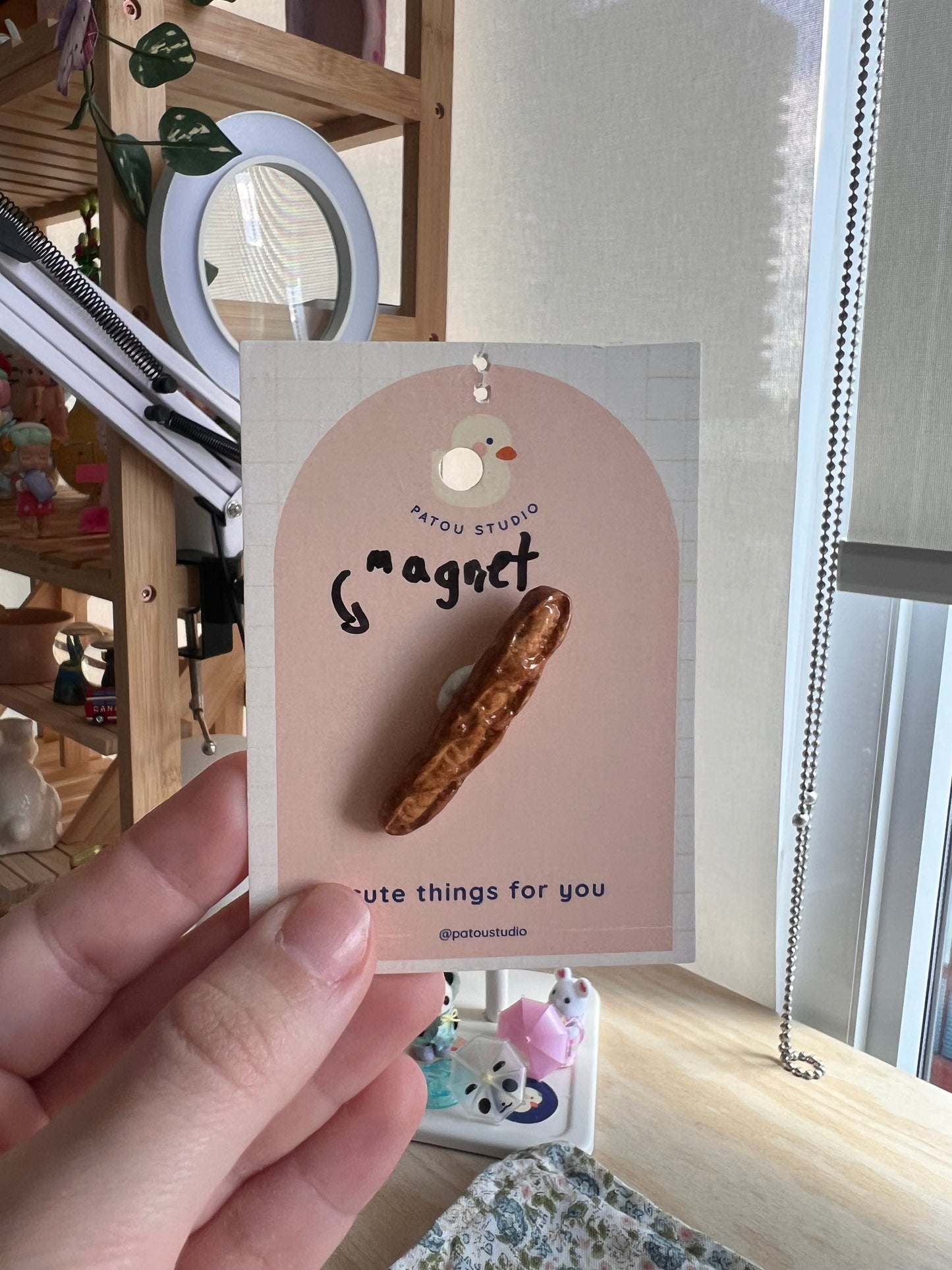 baked baguette magnet