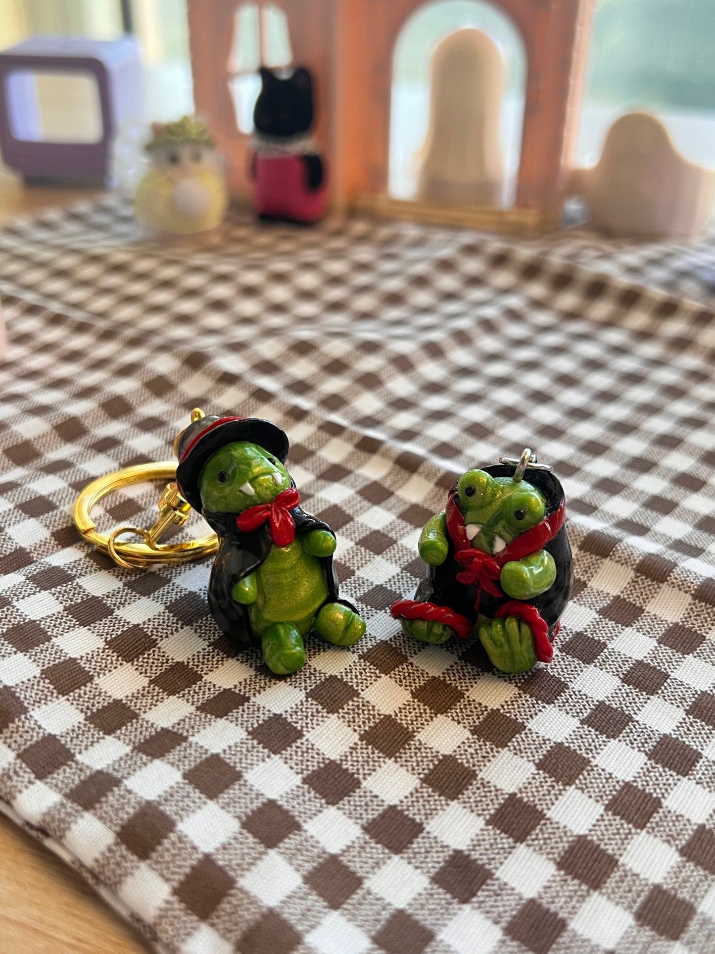 vampire frog costume handmade charms | jellycat halloween inspired
