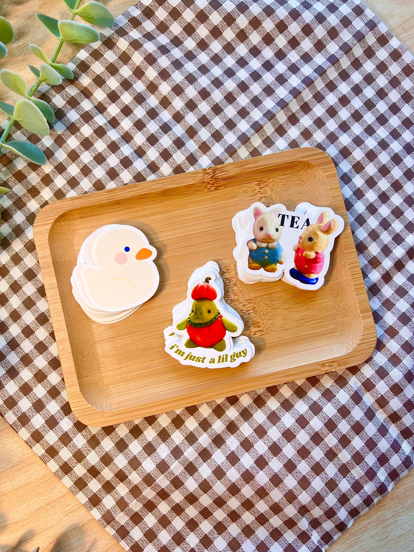 patou, sapeaux or calico critters die cut stickers