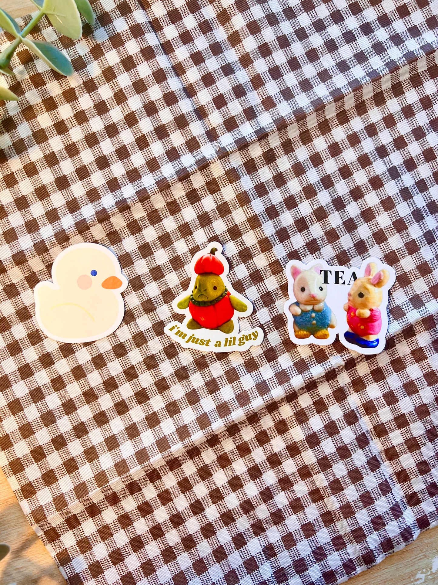patou, sapeaux or calico critters die cut stickers