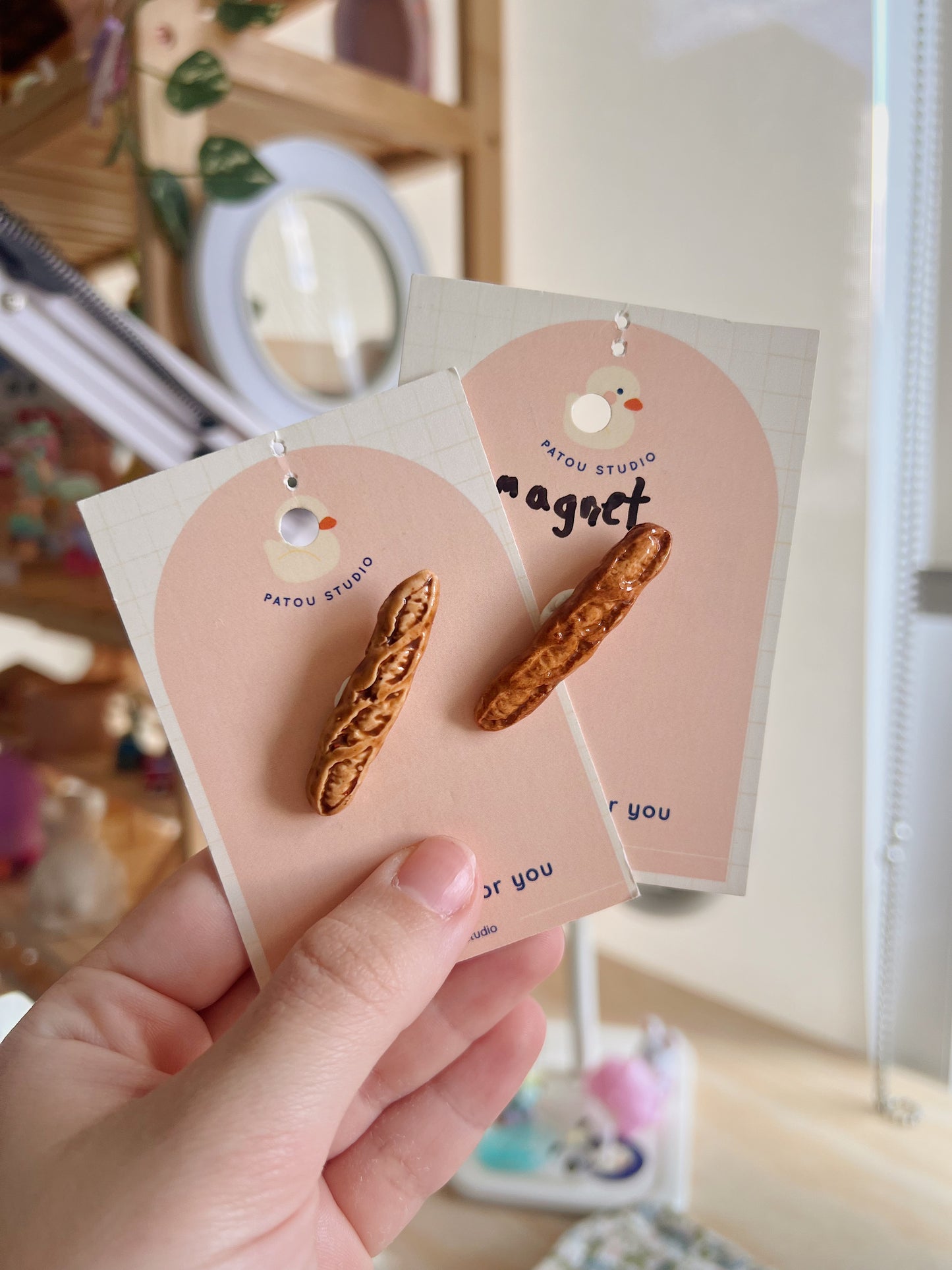 baked baguette magnet