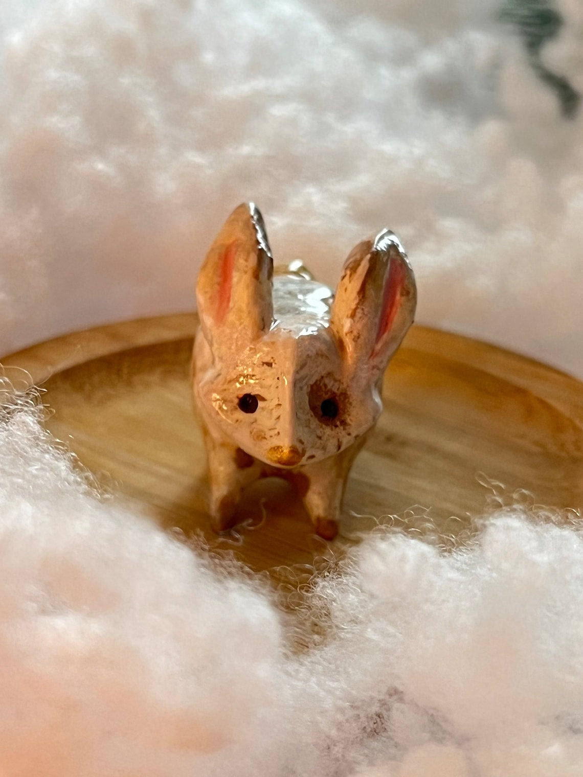 hand painted miniature rabbit