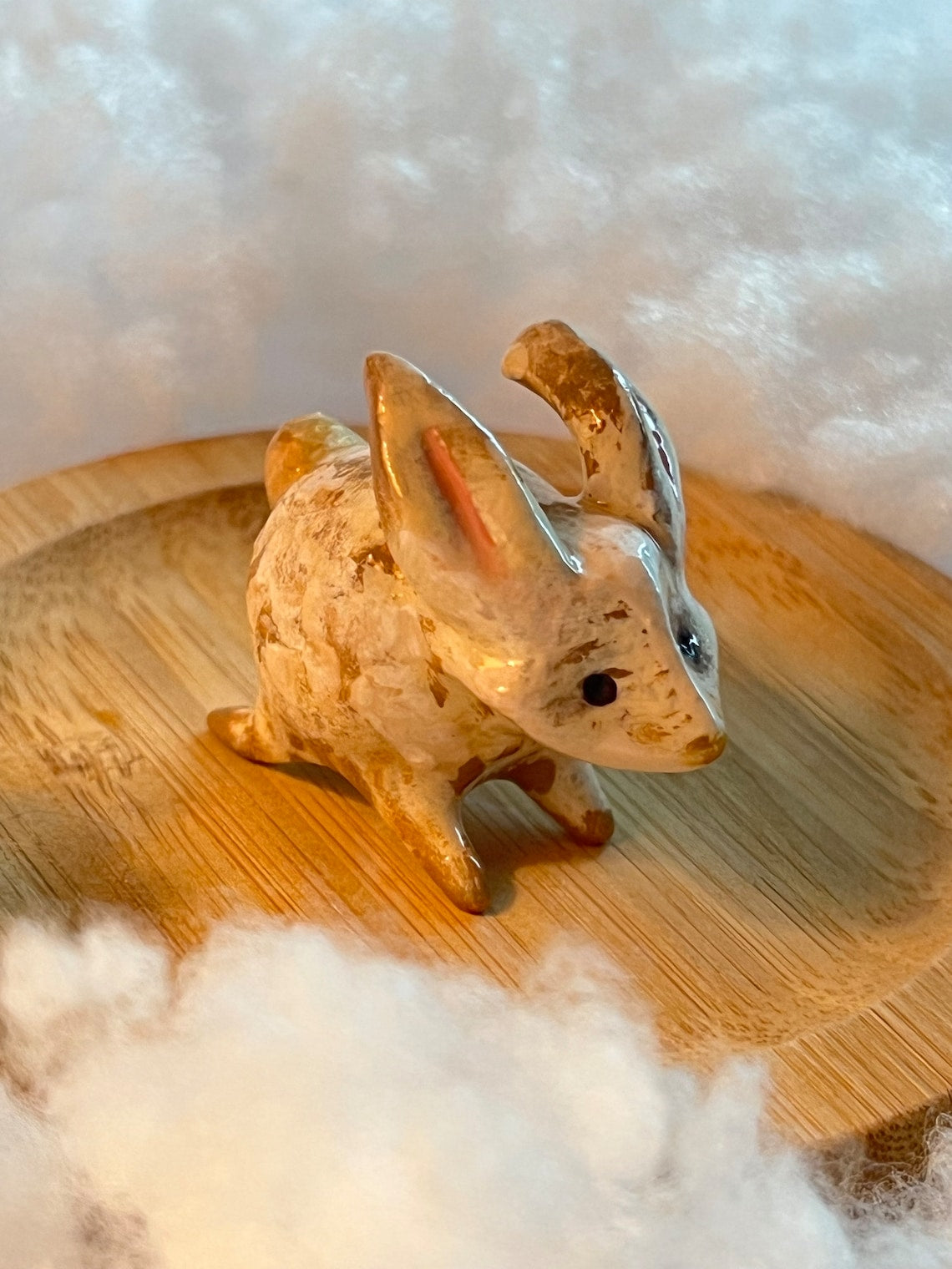 hand painted miniature rabbit
