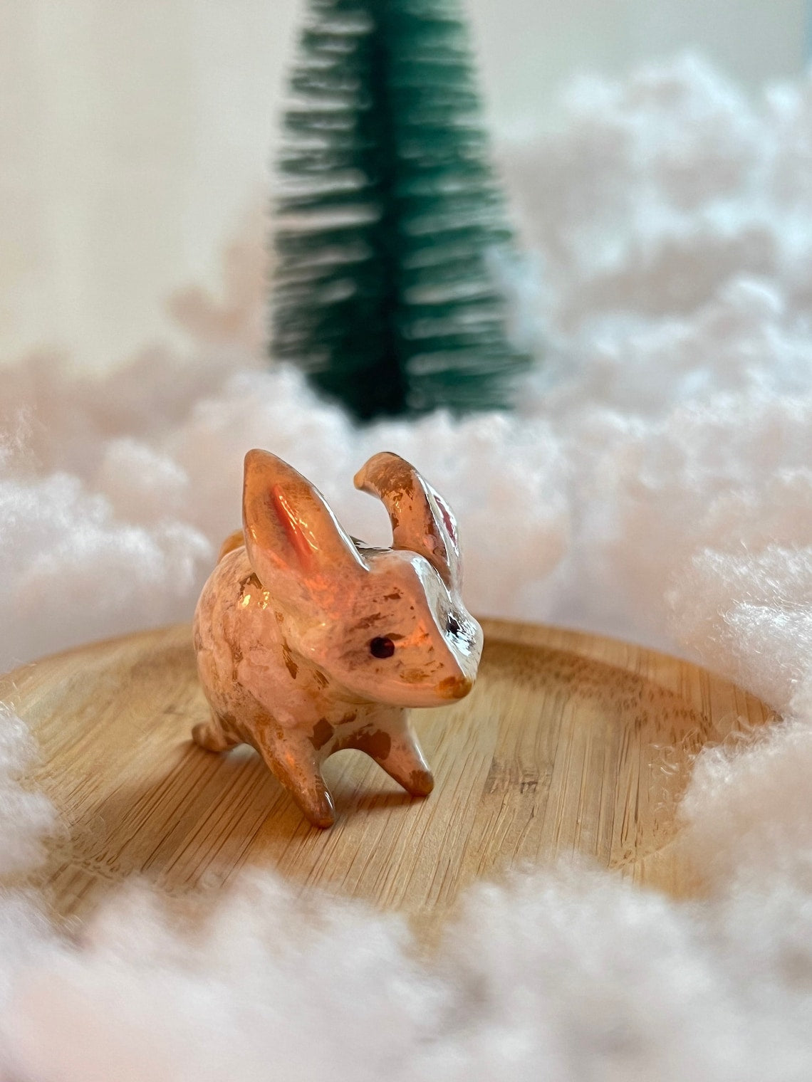 hand painted miniature rabbit