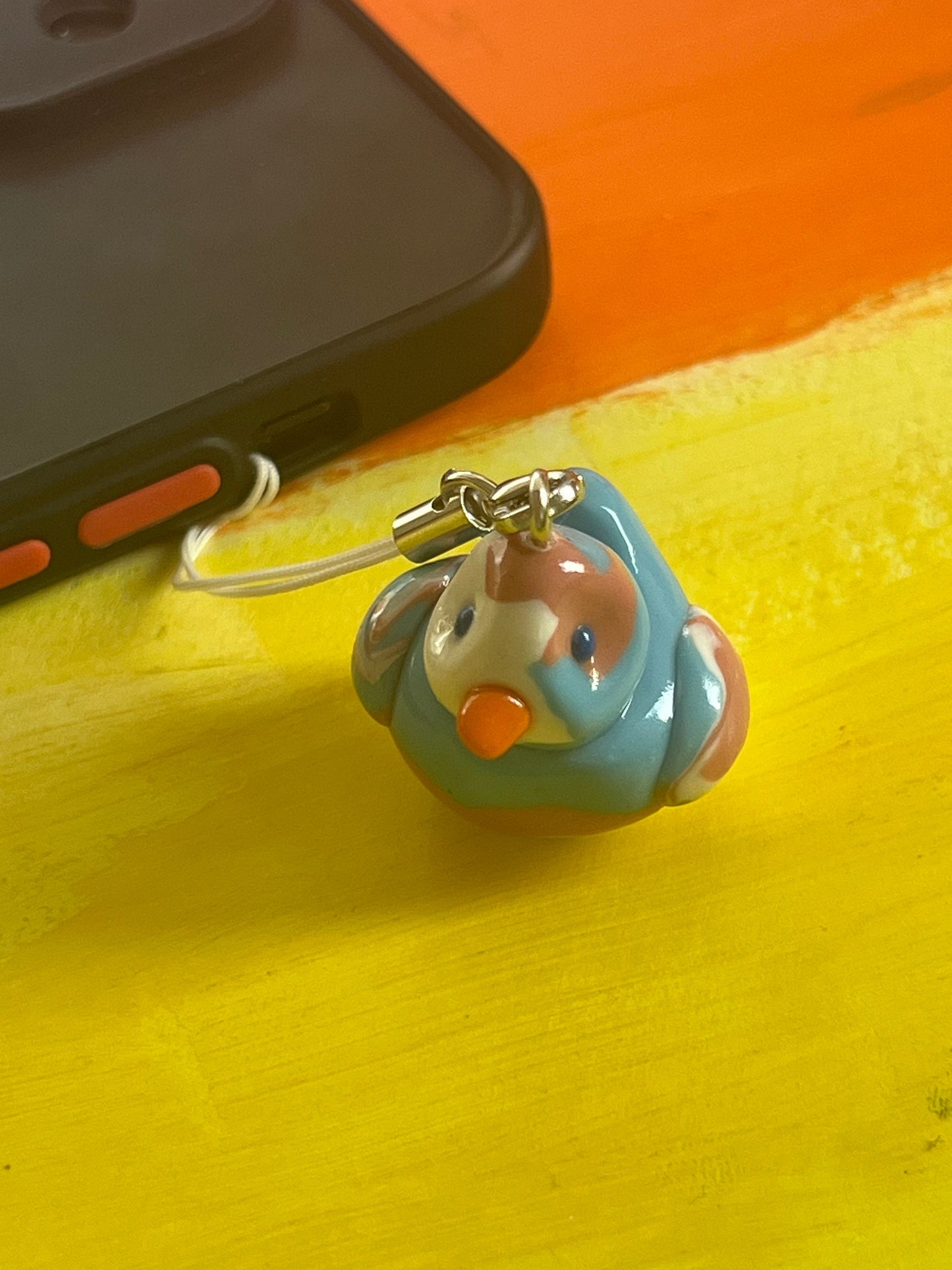 trans pride duck patou phone charm