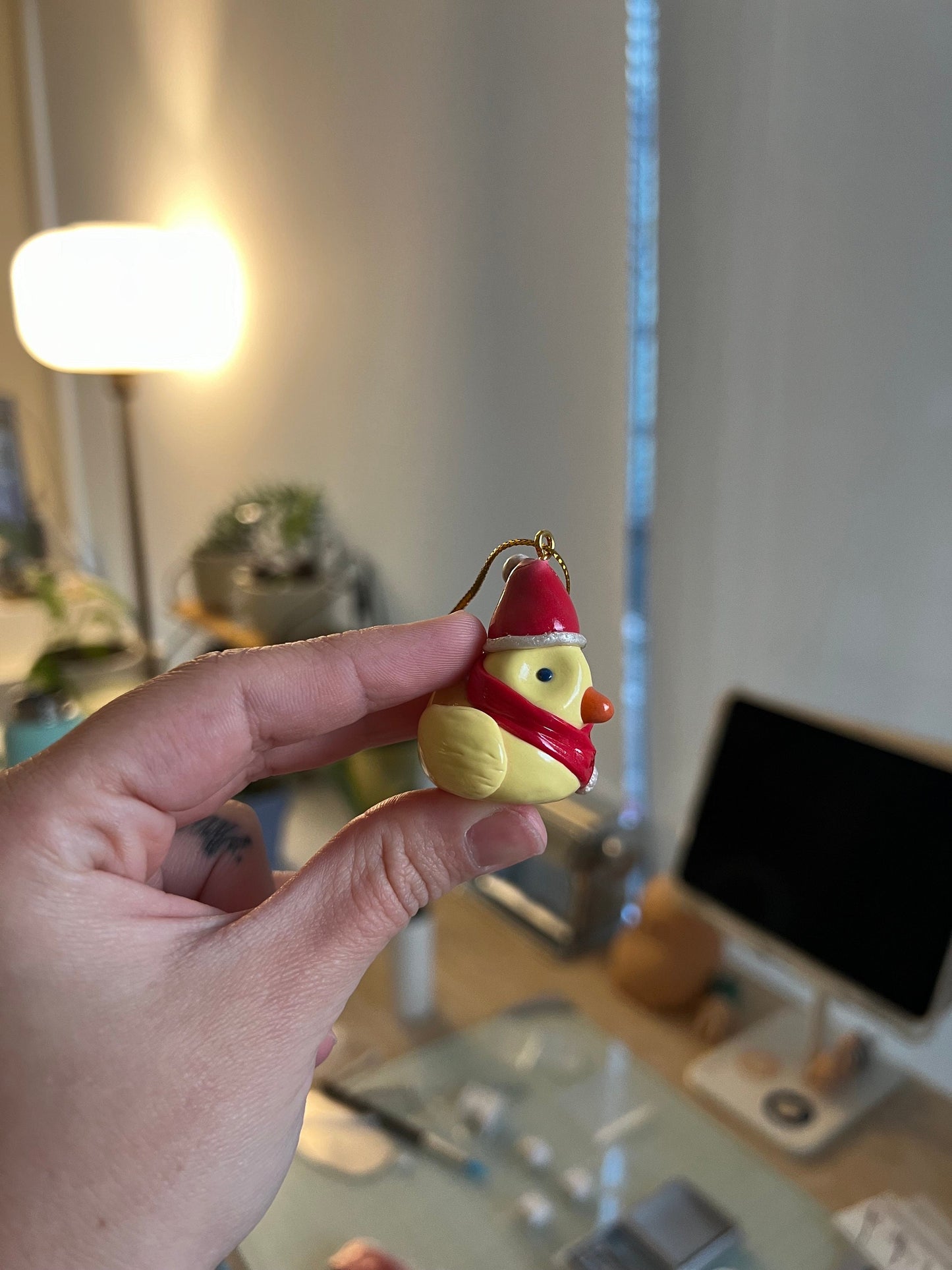 patou dressed as santa ornament