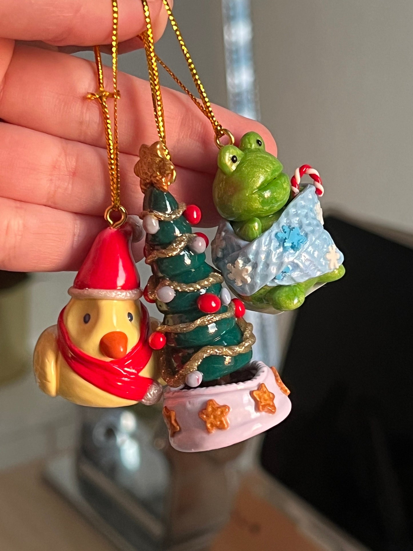 patou dressed as santa ornament