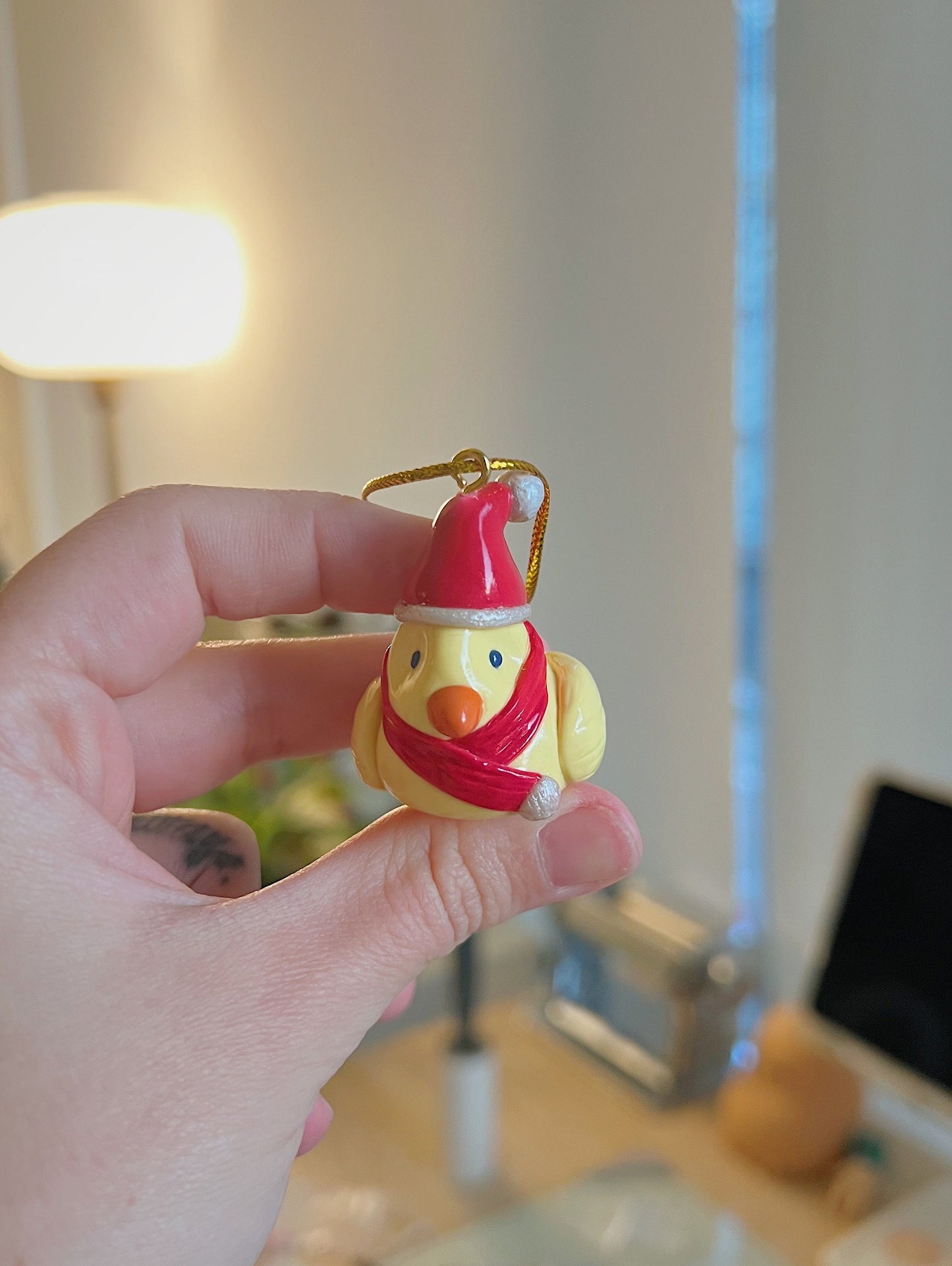 patou dressed as santa ornament