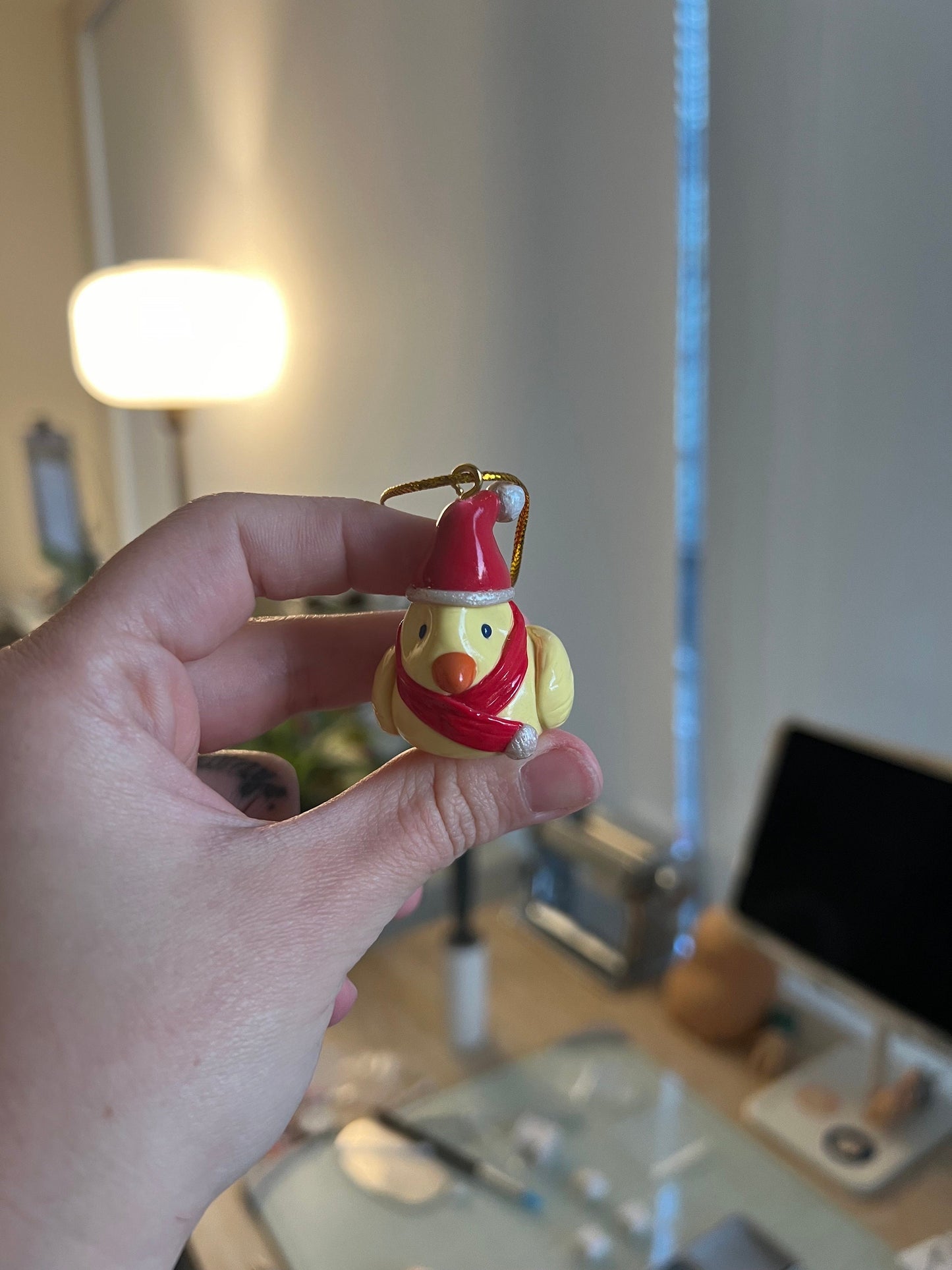patou dressed as santa ornament