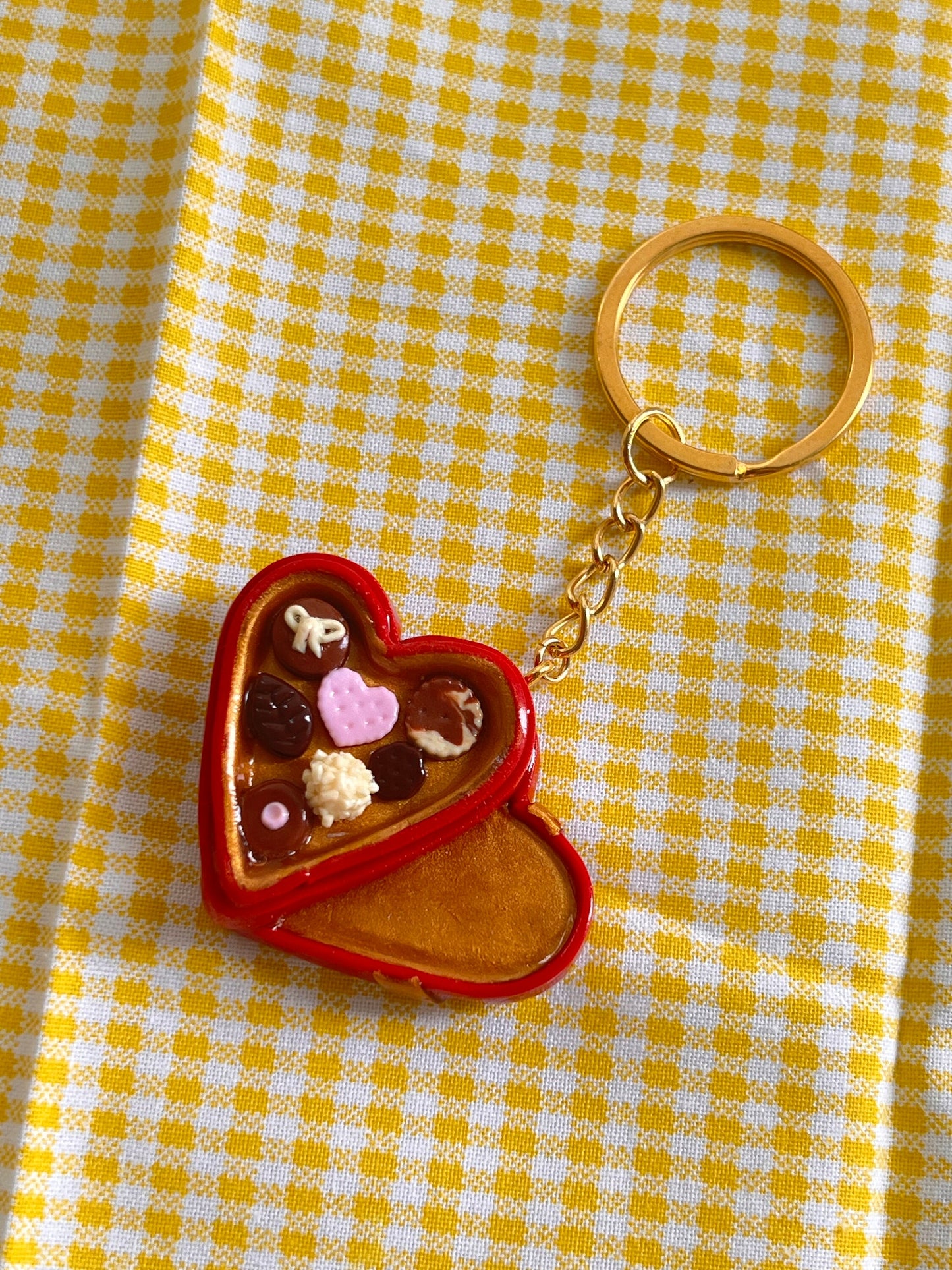chocolate box bag charm or keychain