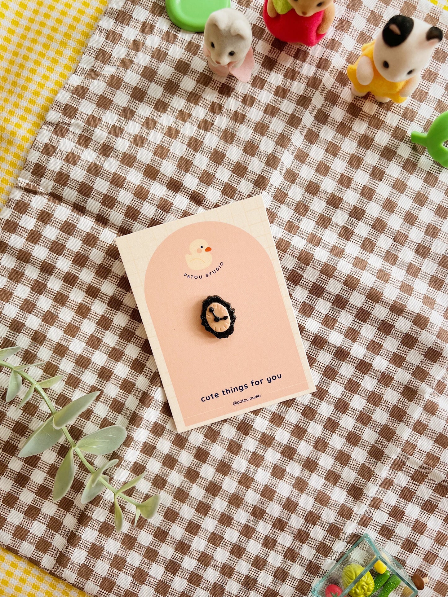 fake clock watch pin