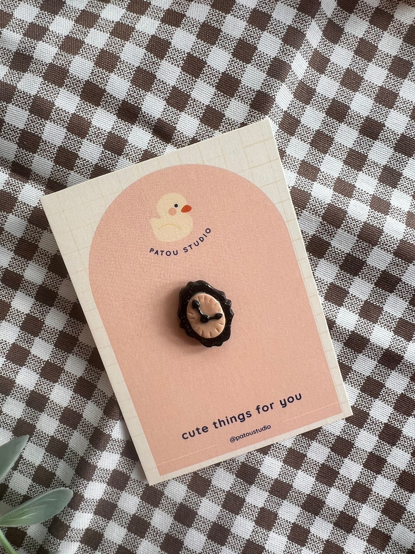 fake clock watch pin